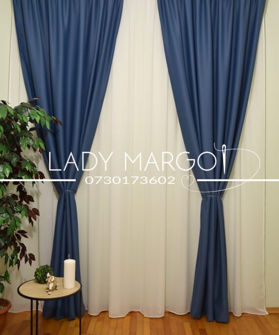 draperii blackout opace albastre